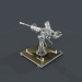 modello 3D di Modello 3d della torretta della mitragliatrice comprare - rendering