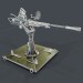 3D Makineli tüfek taret 3d model modeli satın - render