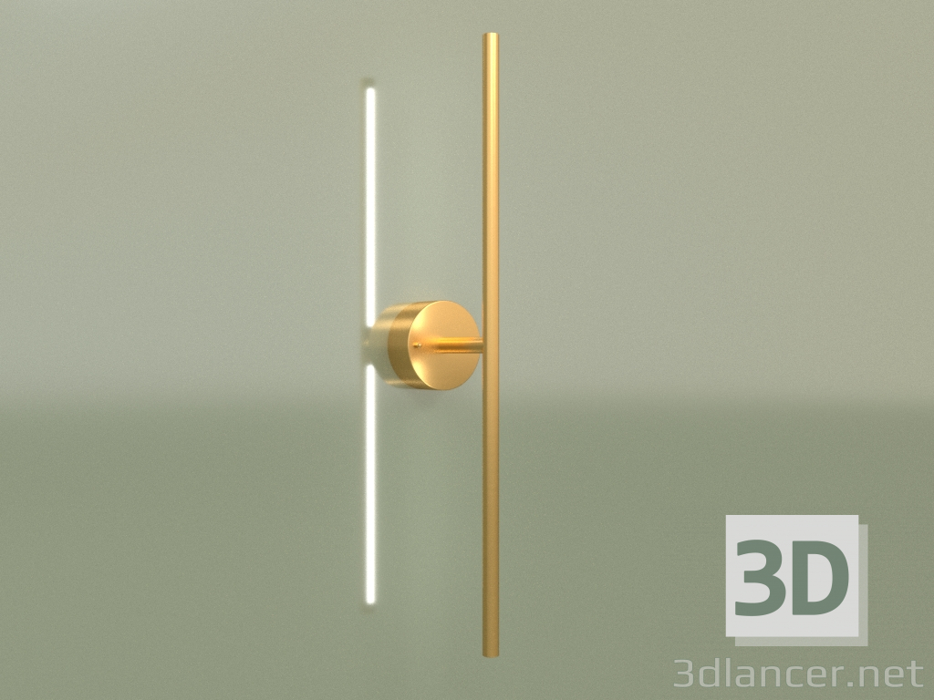 Modelo 3d Lâmpada de parede LINE 600 26301-1 (dourada) - preview