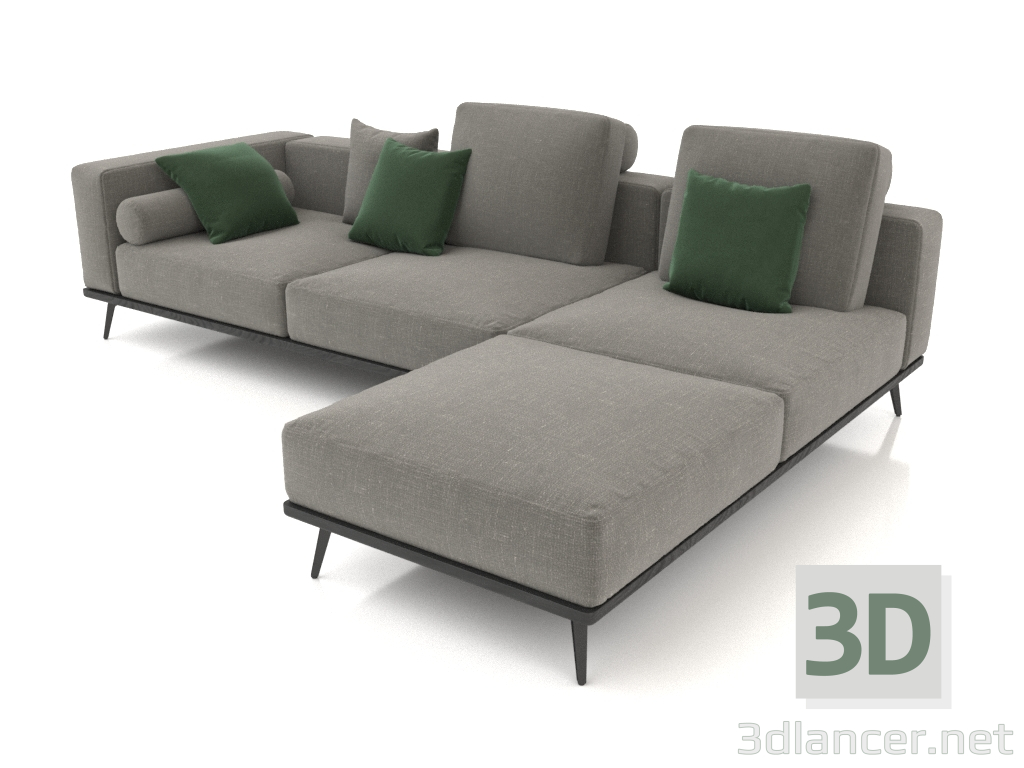 3d model Blokus sofa module (CL 2 B) - preview