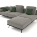 3d model Blokus sofa module (CL 2 B) - preview