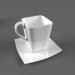 servicio de café 3D modelo Compro - render