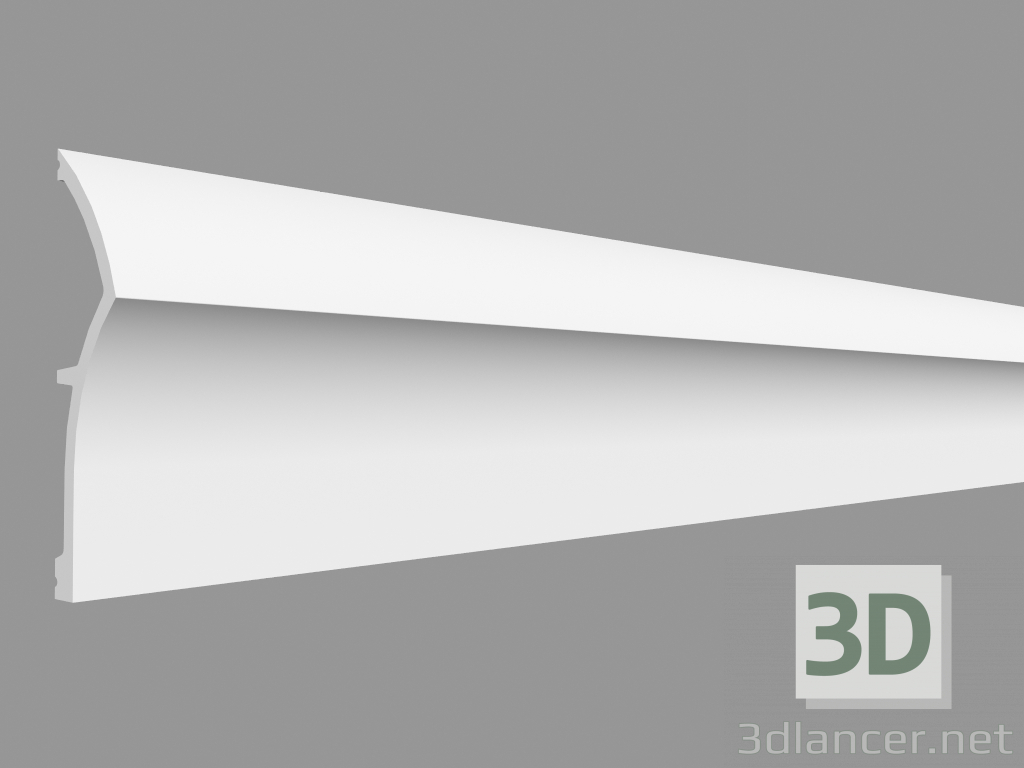 3D Modell Sockel SX167 - Düne (200 x 17,3 x 4,3 cm) - Vorschau