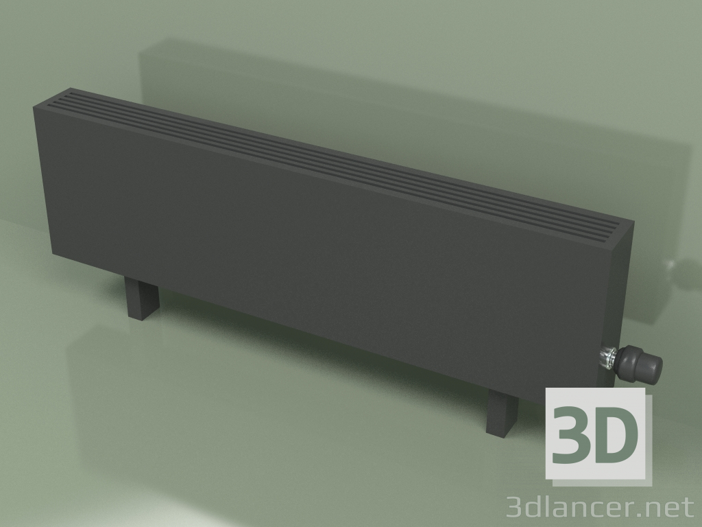 3D Modell Konvektor - Aura Comfort (280 x 1000 x 96, RAL 9005) - Vorschau