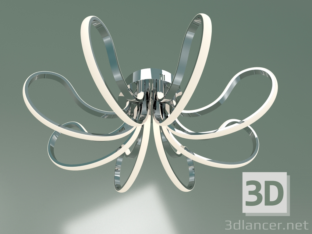 modello 3D Lampada da soffitto a LED Lilium 90079-8 (cromo) - anteprima