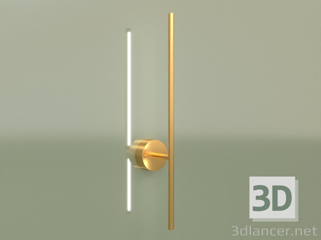 modello 3D Lampada da parete LINE 600 26301-2 (Oro) - anteprima