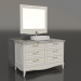 3d model Cabinet in the bathroom with an overhead sink (Estella) - preview
