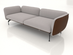 2.5-seater sofa (leather upholstery on the outside)