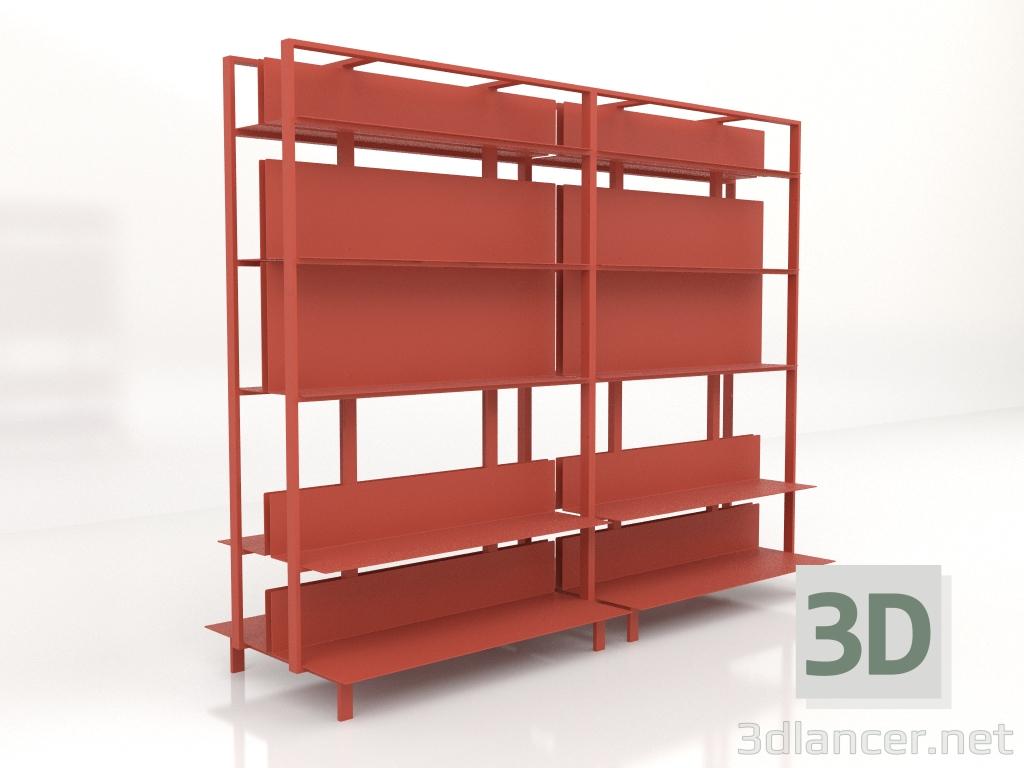 modello 3D Sistema di scaffali (composizione 15) - anteprima