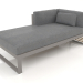 3D Modell Modulares Sofa, Abschnitt 2 links (Quarzgrau) - Vorschau