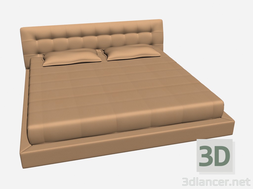 3D Modell Doppel Bett Ewigkeit - Vorschau