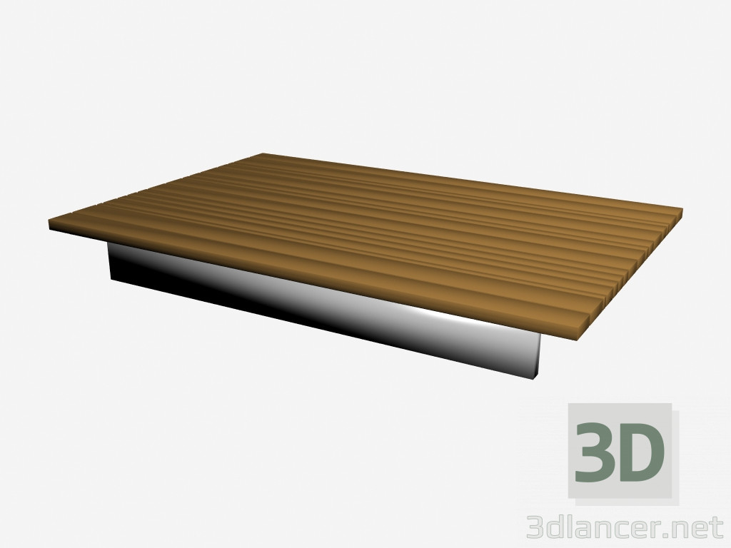 modello 3D Lato tramonto tavolo albero 120x080 - anteprima