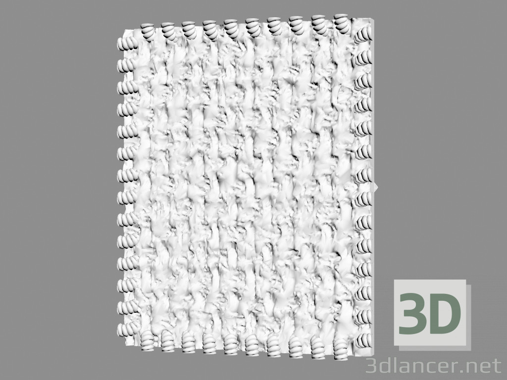 3D modeli Alçı duvar paneli (sanat 124) - önizleme