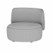 3d Christophe Delcourt Lek armchair model buy - render