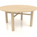 3 डी मॉडल कॉफी टेबल जेटी 061 (विकल्प 1) (डी = 800x400, लकड़ी सफेद) - पूर्वावलोकन