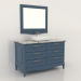 3d model Cabinet in the bathroom with an overhead sink (Ruta) - preview