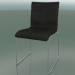Modelo 3d Cadeira deslizante, largura extra, com estofo em couro, acolchoada (127) - preview