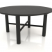 modèle 3D Table basse JT 061 (option 2) (D=800x400, bois noir) - preview