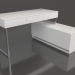 modèle 3D Bureau Dresden (blanc-chrome) - preview