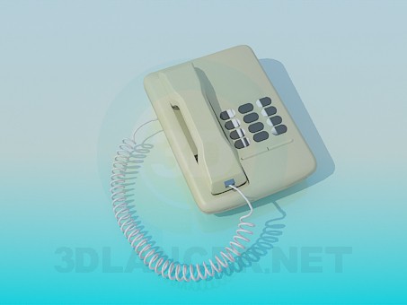 modello 3D Telefono - anteprima