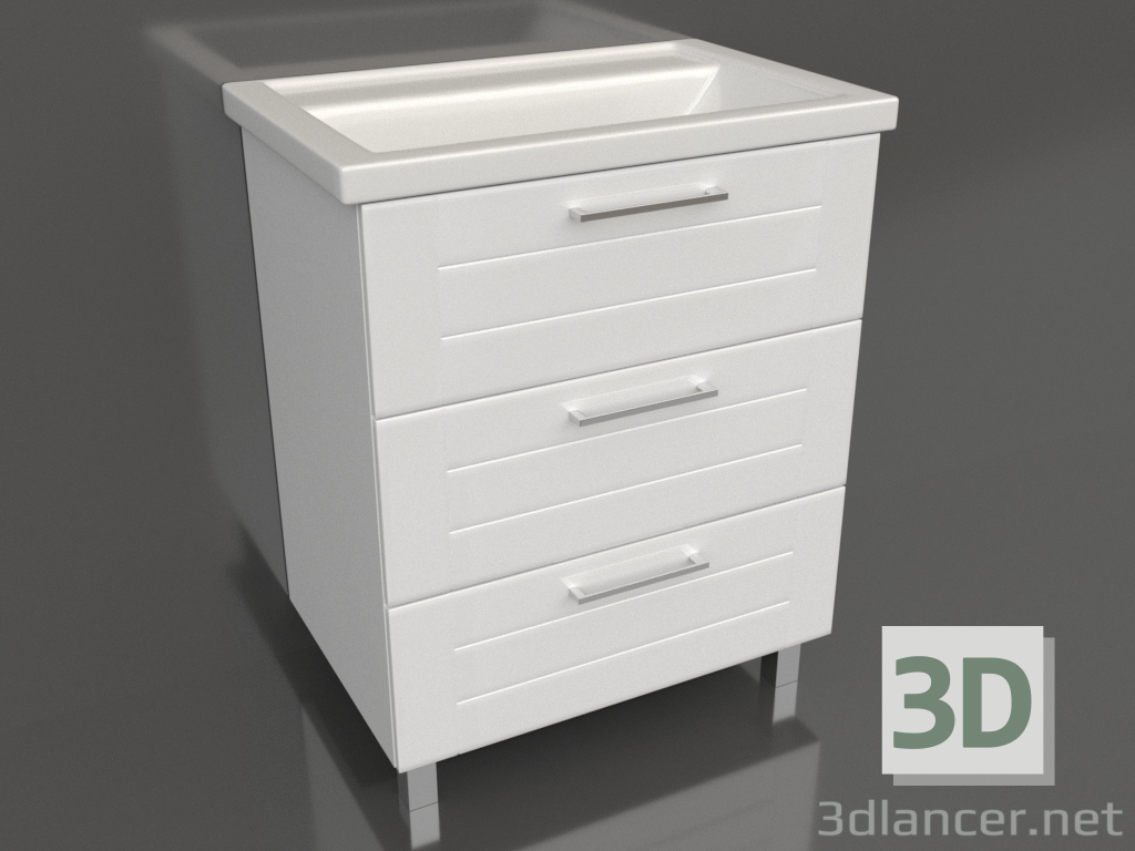 3D modeli Yer dolabı 70 cm (MAN01073) - önizleme