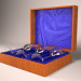 3d model Set of glasses in the box - preview