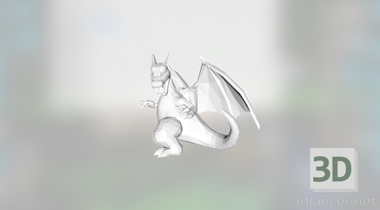modello 3D Il drago - anteprima