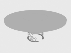 खाने की मेज CLAIRMONT रोटेटिंग टेबल (d180xH74)