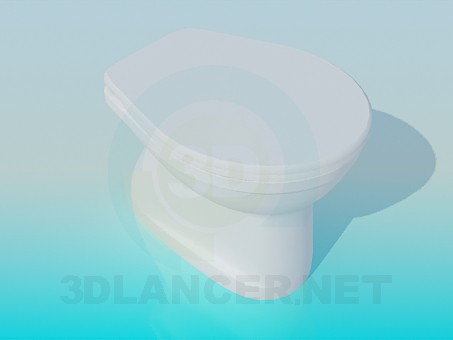 3D Modell WC-Schüssel - Vorschau