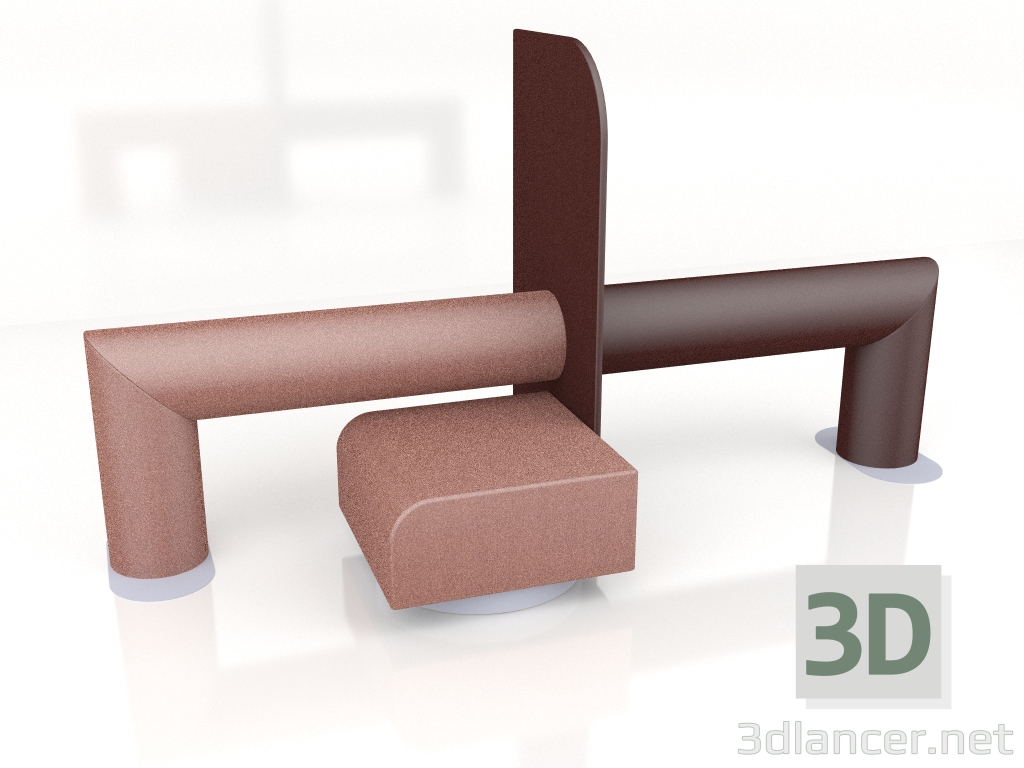modèle 3D Canapé en rouleau RL13 - preview