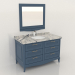 3d model Cabinet in the bathroom with a built-in sink (Ruta) - preview
