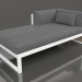 3D Modell Modulares Sofa, Teil 2 links (Weiß) - Vorschau