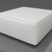 3d model Sofa module, pouf (Night blue) - preview