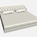 3D Modell Doppel Bett fliegen CAPITONNE - Vorschau