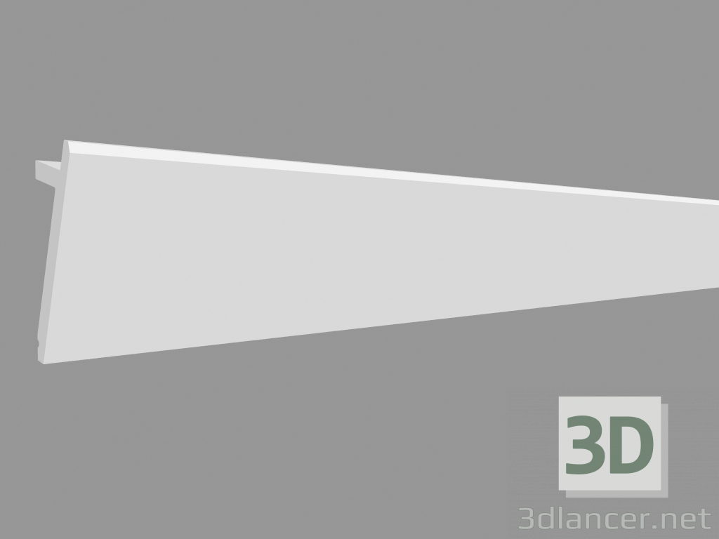 3d модель Плинтус (карниз для скрытого освещения) SX179 - Diagonal (200 x 9.7 x 2.9 cm) – превью