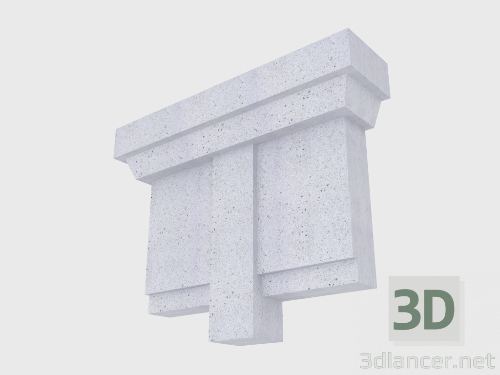 modèle 3D Support avant (FT39L) - preview