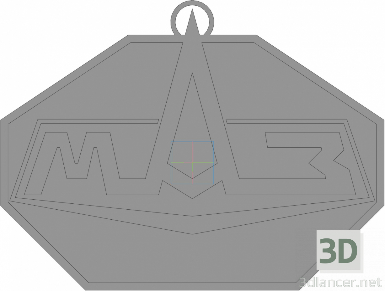 3d Keychain MAZ & MAZ model buy - render