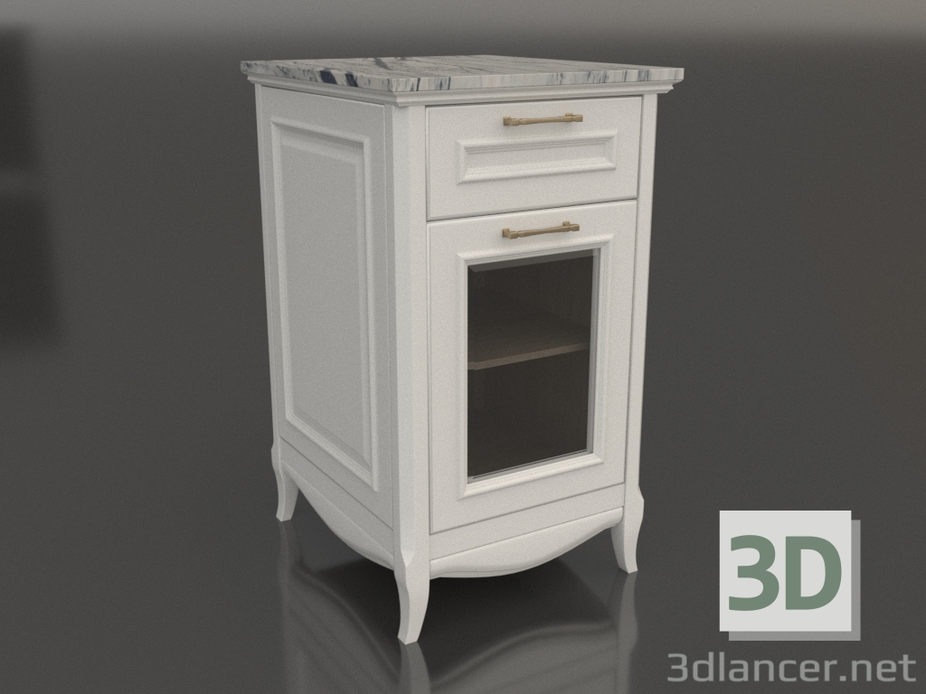 modèle 3D Cabinet avec dessus en marbre 1 (Estella) - preview