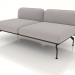 modello 3D Modulo divano per 2 persone (rivestimento esterno in pelle) - anteprima