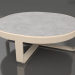 modello 3D Tavolino rotondo Ø90 (DEKTON Kreta, Sabbia) - anteprima