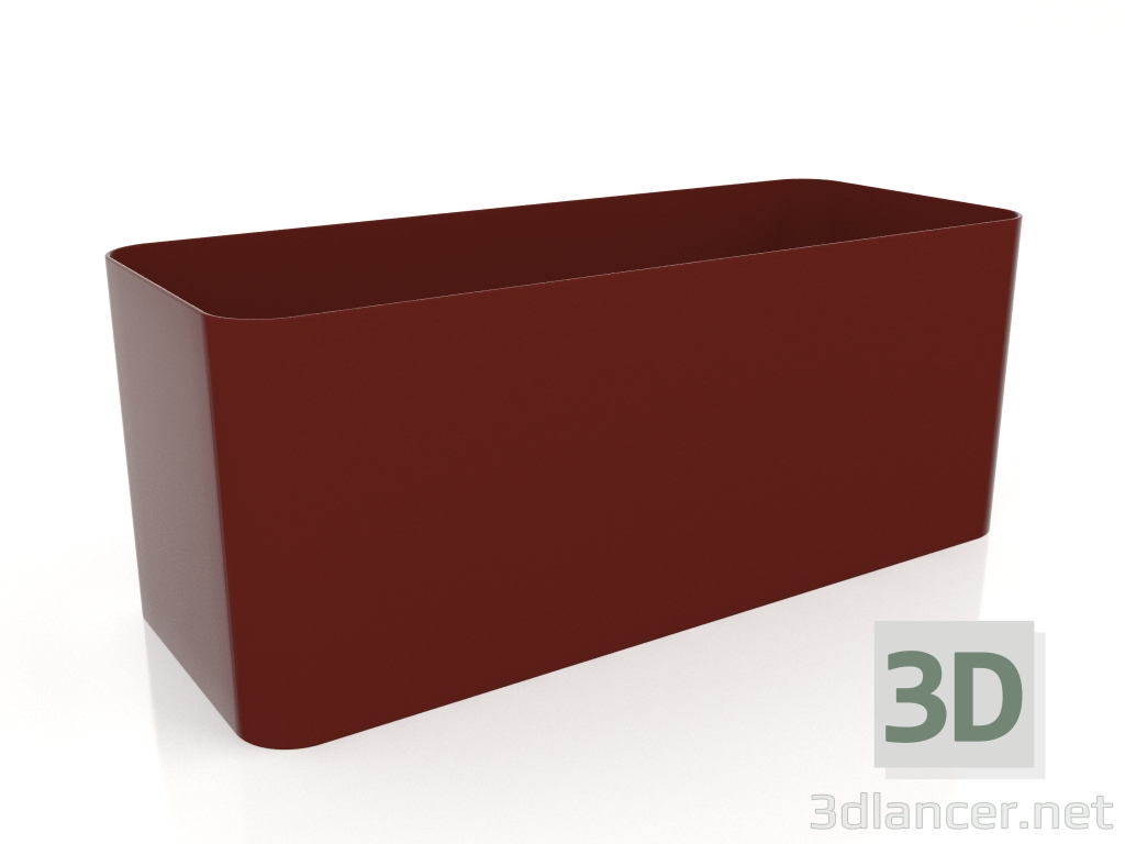 3 डी मॉडल प्लांट पॉट 4 (वाइन रेड) - पूर्वावलोकन