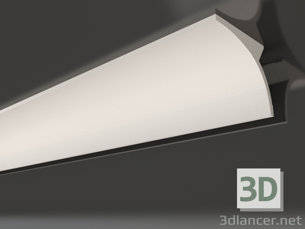 modello 3D Cornice soffitto in gesso con illuminazione KGC 008 5 (110x140) - anteprima