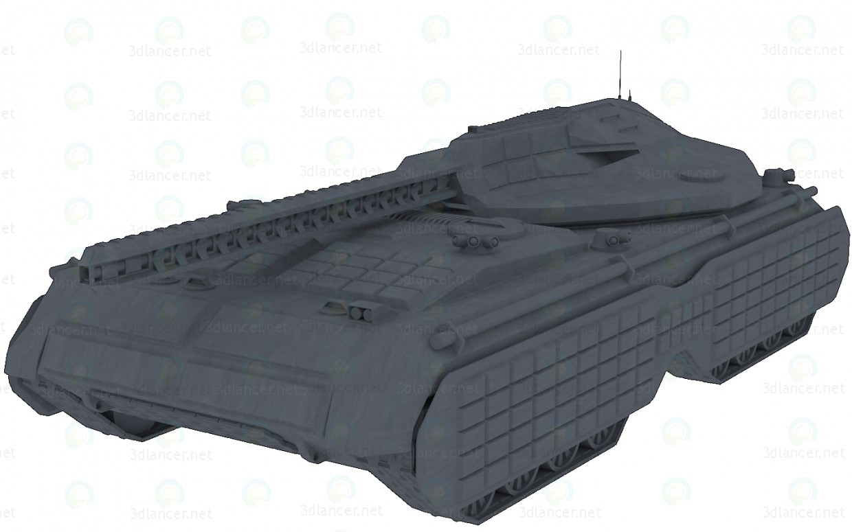 Modelo 3d Tanque futurista "Mark" - preview