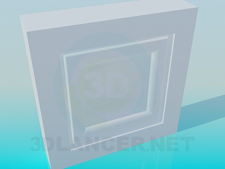 Modelo 3d Emoldurando as janelas - preview