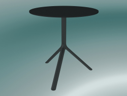 Table MIURA (9590-01 (Ø70cm), H 73cm, noir, noir)