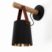 Lámpara de pared colgante nórdica de madera 3D modelo Compro - render