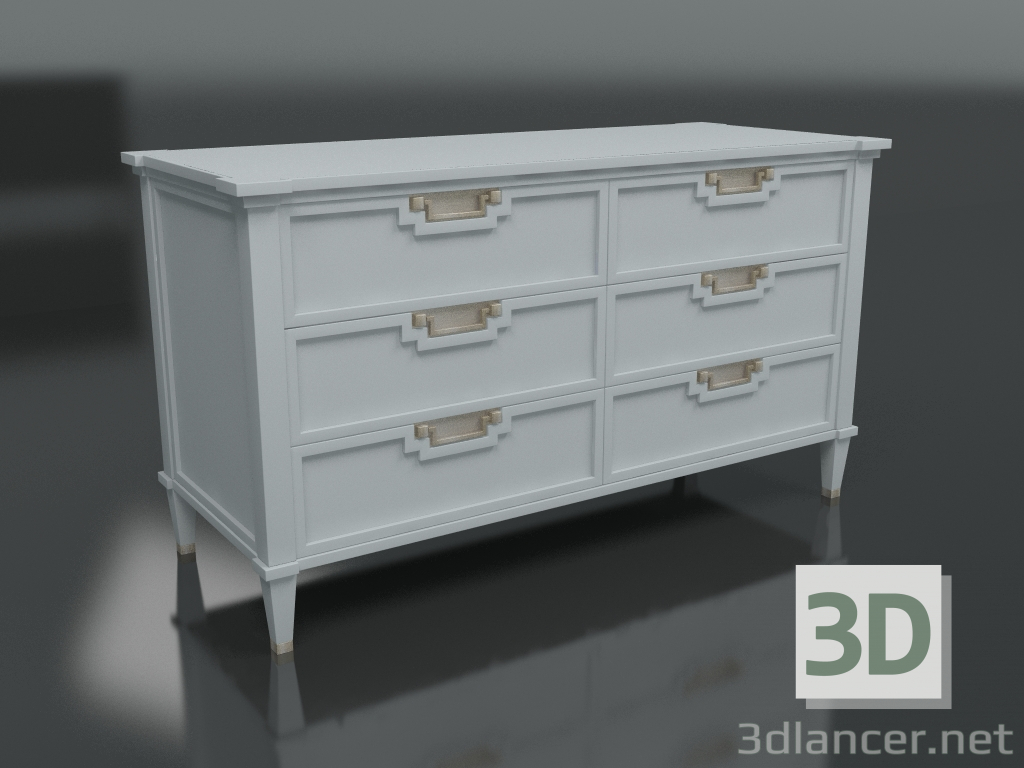 3d model Chest of drawers M004 - preview