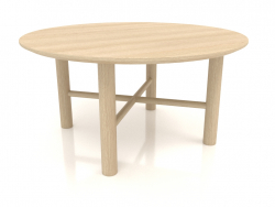 Table basse JT 061 (option 2) (D=800x400, bois blanc)