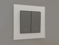 Blinds switch (corrugated graphite)
