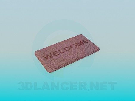 3d model Welcome rug - preview